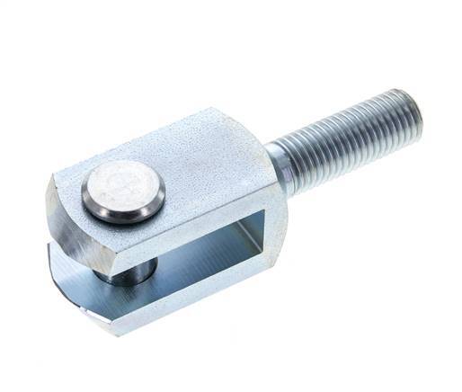 Clevis Rod-end Pin M16 Male Zinc plated steel