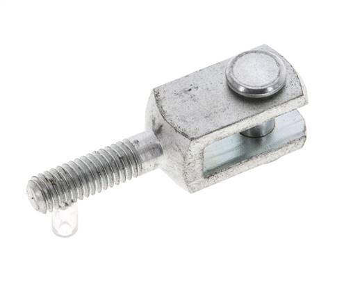 Clevis Rod-end Pin M6 Male Zinc plated steel