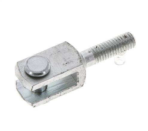 Clevis Rod-end Pin M6 Male Zinc plated steel