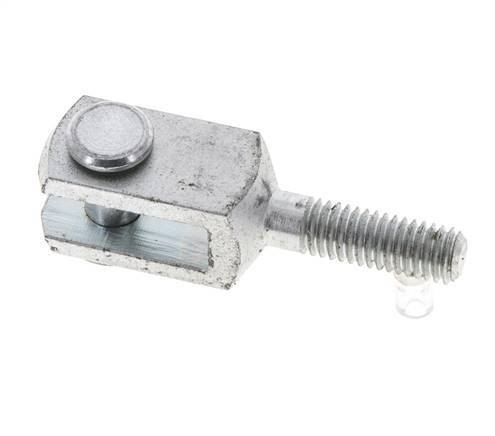 Clevis Rod-end Pin M6 Male Zinc plated steel