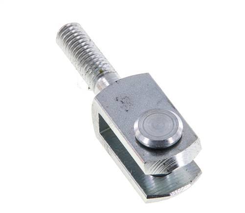 Clevis Rod-end Pin M8 Male Zinc plated steel