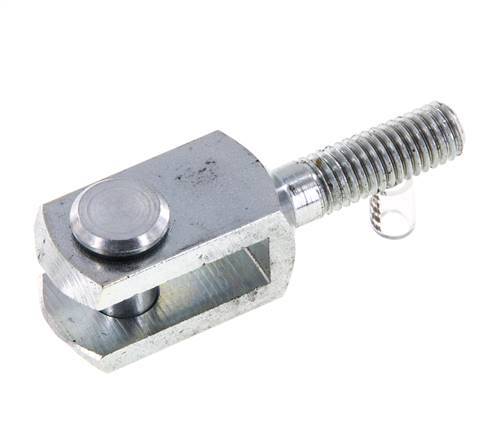 Clevis Rod-end Pin M8 Male Zinc plated steel