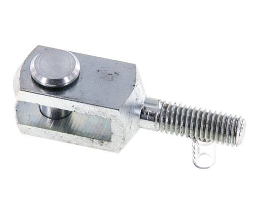 Clevis Rod-end Pin M8 Male Zinc plated steel