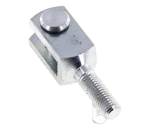 Clevis Rod-end Pin M8 Male Zinc plated steel