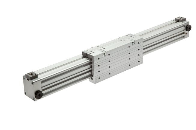 Rodless Cylinder 32-2000mm - Magnetic - Damping - Single Guide
