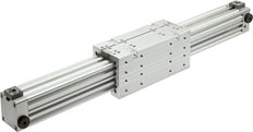 Rodless Cylinder 50-400mm - Magnetic - Damping - Double Guide
