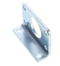 Foot Mount 32 mm Round Zinc plated steel