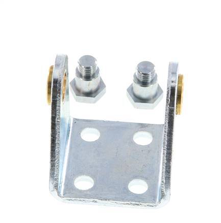 Swivel Fixation for 32 mm Round Cylinder Zinc plated steel