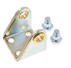 Swivel Fixation for 40 mm Round Cylinder Zinc plated steel