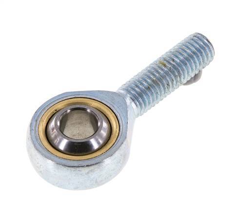 Spherical Rod-end M10 Male Zinc plated steel