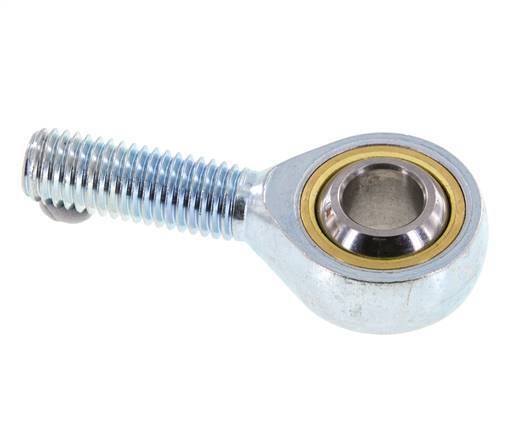 Spherical Rod-end M12 Male Zinc plated steel