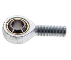 Spherical Rod-end M16 Male Zinc plated steel