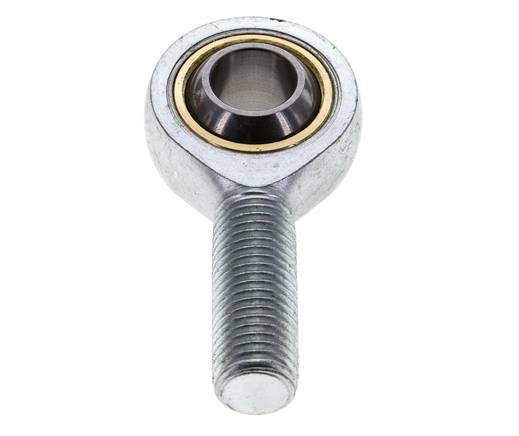 Spherical Rod-end M16 Male Zinc plated steel