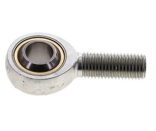 Spherical Rod-end M20 Male Zinc plated steel