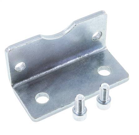 Foot Mount 125 mm ISO 15552 Zinc plated steel