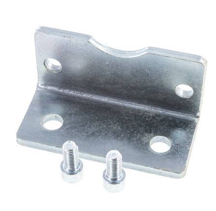 Foot Mount 125 mm ISO 15552 Zinc plated steel