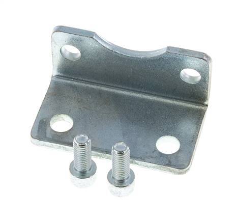 Foot Mount 63 mm ISO 15552 ISO 21287 Zinc plated steel