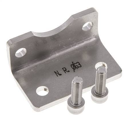 Foot Mount 63 mm ISO 15552 Stainless steel 316 (1.4401)
