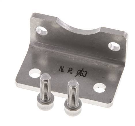 Foot Mount 63 mm ISO 15552 Stainless steel 316 (1.4401)
