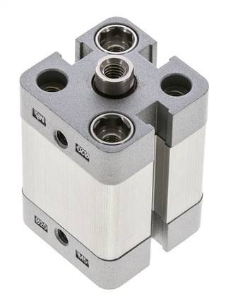 ISO 21287 Compact Double Acting Cylinder 20-15mm - Magnetic