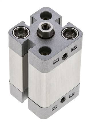 ISO 21287 Compact Double Acting Cylinder 20-20mm - Magnetic