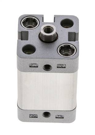 ISO 21287 Compact Double Acting Cylinder 20-20mm - Magnetic