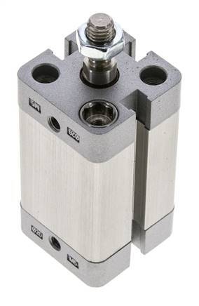 ISO 21287 Compact Double Acting Cylinder 20-30mm - Magnetic - Male Rod