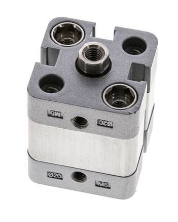 ISO 21287 Compact Double Acting Cylinder 20-5mm - Magnetic