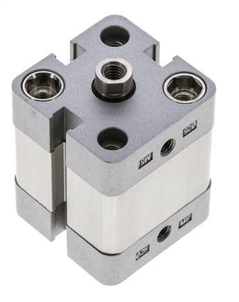 ISO 21287 Compact Double Acting Cylinder 25-10mm - Magnetic