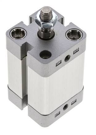 ISO 21287 Compact Double Acting Cylinder 25-25mm - Magnetic - Male Rod