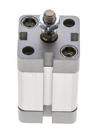 ISO 21287 Compact Double Acting Cylinder 25-25mm - Magnetic - Male Rod