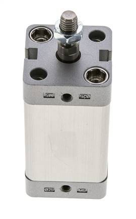 ISO 21287 Compact Double Acting Cylinder 25-40mm - Magnetic - Male Rod