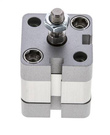 ISO 21287 Compact Double Acting Cylinder 25-5mm - Magnetic - Male Rod