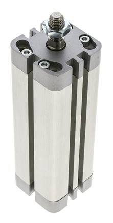 ISO 21287 Compact Double Acting Cylinder 32-100mm - Magnetic - Male Rod