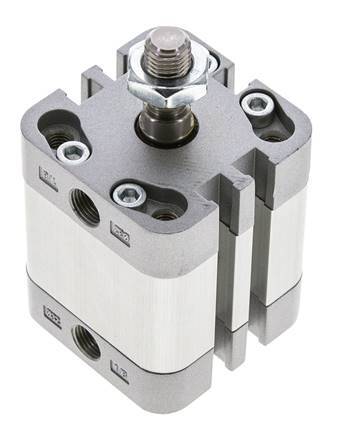 ISO 21287 Compact Double Acting Cylinder 32-15mm - Magnetic - Male Rod