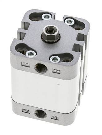 ISO 21287 Compact Double Acting Cylinder 32-20mm - Magnetic