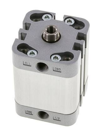 ISO 21287 Compact Double Acting Cylinder 32-25mm - Magnetic