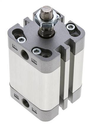 ISO 21287 Compact Double Acting Cylinder 32-30mm - Magnetic - Male Rod