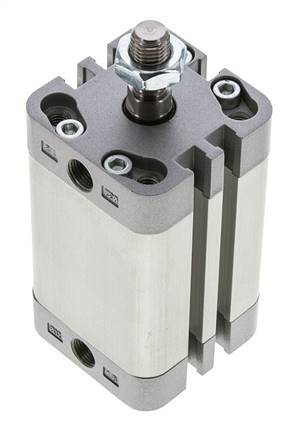 ISO 21287 Compact Double Acting Cylinder 32-40mm - Magnetic - Male Rod