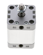 ISO 21287 Compact Double Acting Cylinder 40-25mm - Magnetic - Male Rod
