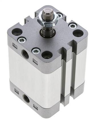 ISO 21287 Compact Double Acting Cylinder 40-30mm - Magnetic - Male Rod