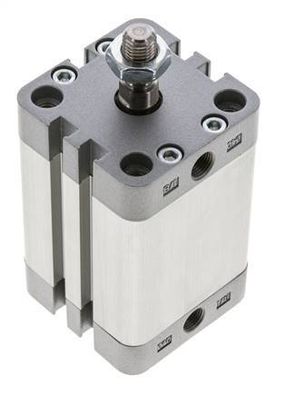 ISO 21287 Compact Double Acting Cylinder 40-40mm - Magnetic - Male Rod