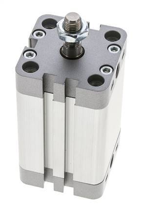 ISO 21287 Compact Double Acting Cylinder 40-50mm - Magnetic - Male Rod