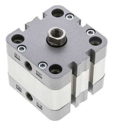 ISO 21287 Compact Double Acting Cylinder 50-10mm - Magnetic