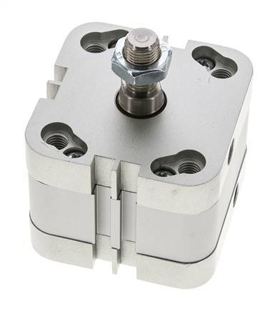 ISO 21287 Compact Double Acting Cylinder 50-10mm - Magnetic - Male Rod