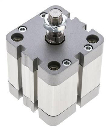ISO 21287 Compact Double Acting Cylinder 50-25mm - Magnetic - Male Rod