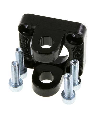 Clevis Female 32 mm ISO 15552 ISO 21287 Burnished steel