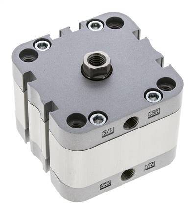 ISO 21287 Compact Double Acting Cylinder 63-10mm - Magnetic