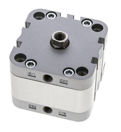 ISO 21287 Compact Double Acting Cylinder 63-10mm - Magnetic