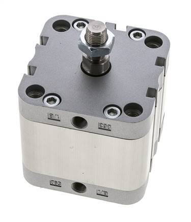 ISO 21287 Compact Double Acting Cylinder 63-25mm - Magnetic - Male Rod